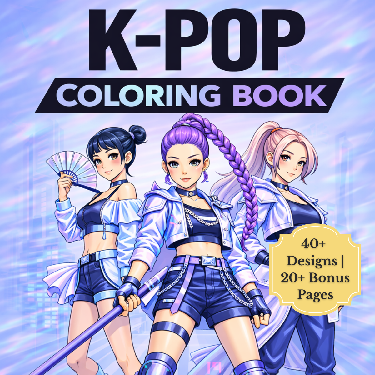 K-Pop Coloring Book cover